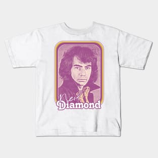 Neil Diamond // Retro 1970s Fan Design Kids T-Shirt